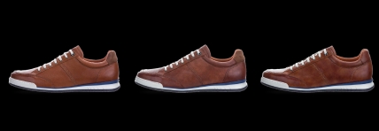 Magnus cognac gladleer luxe heren sneaker